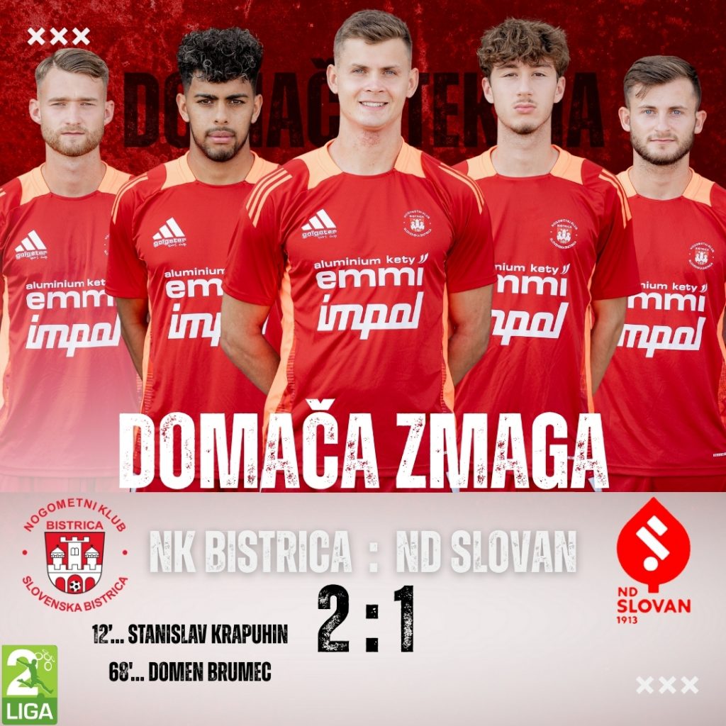 Domača zmaga za novo samozavest – Bistričani ugnali Slovan