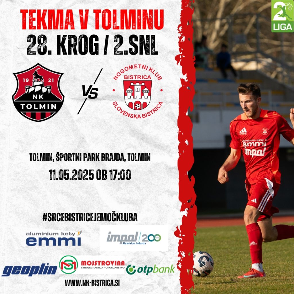 Pred nami gostovanje v Tolminu – nov izziv v boju za vrh