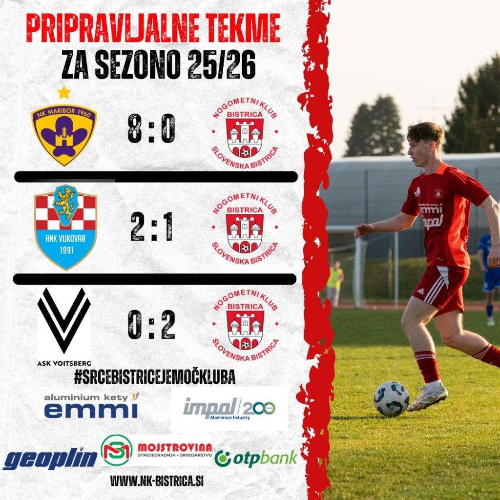 Bistrica v pripravah: Tretja tekma, prva zmaga