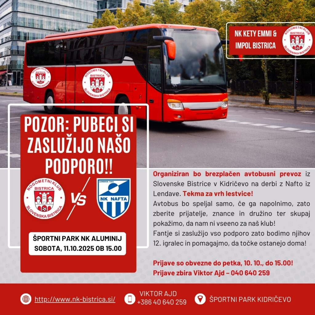 DERBI Z NAFTOM IN ORGANIZIRAN PREVOZ ZA NAVIJAČE!