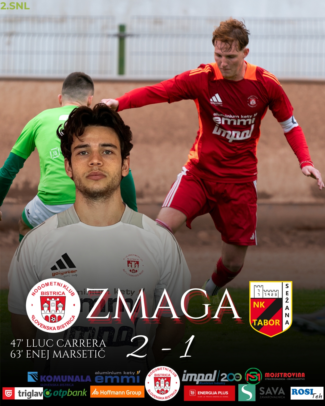 Bistrica do pomembne zmage proti Taboru Sežana