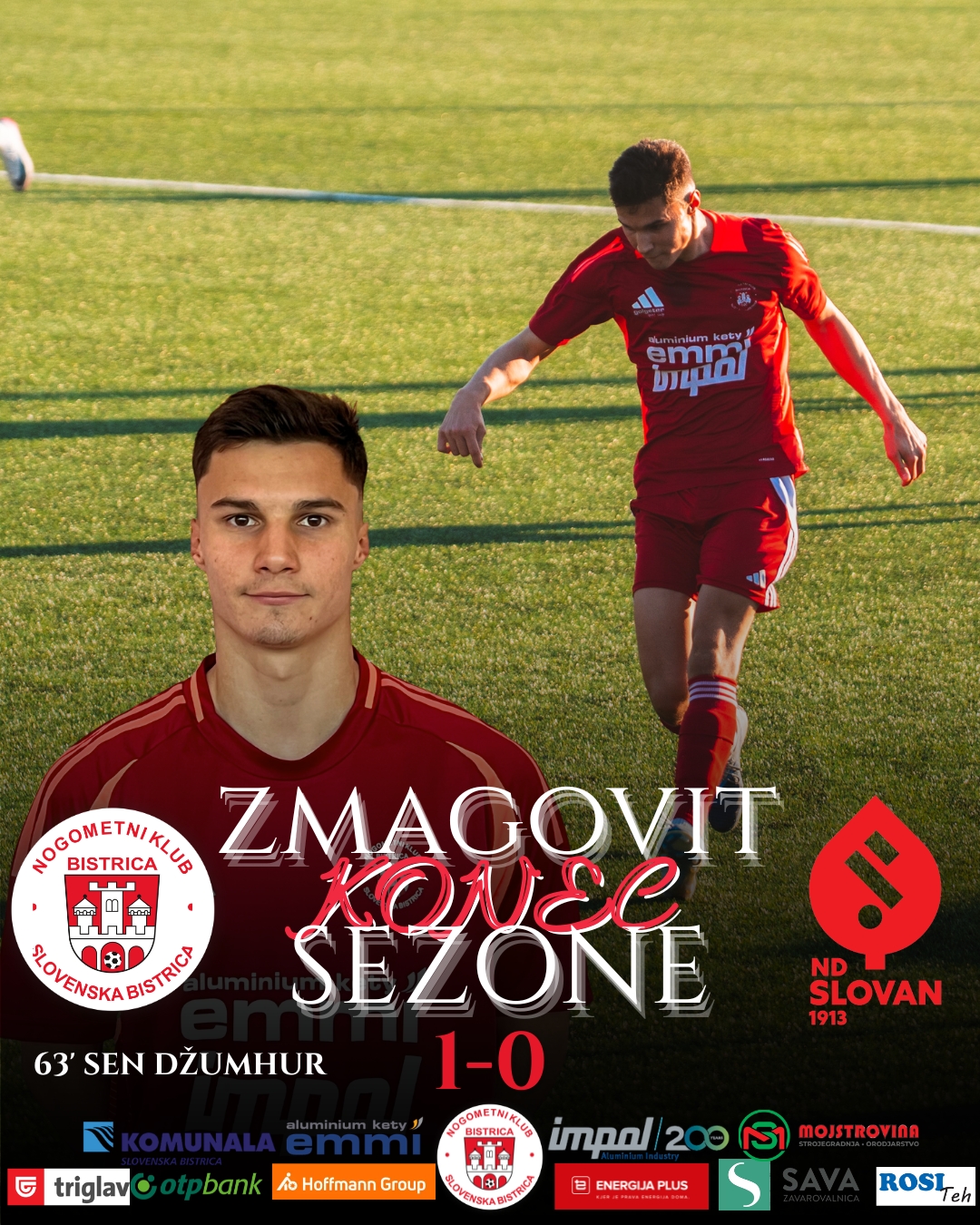 BISTRICA SEZONO ZAKLJUČILA Z ZMAGO IN POTRDITVIJO 6. MESTA