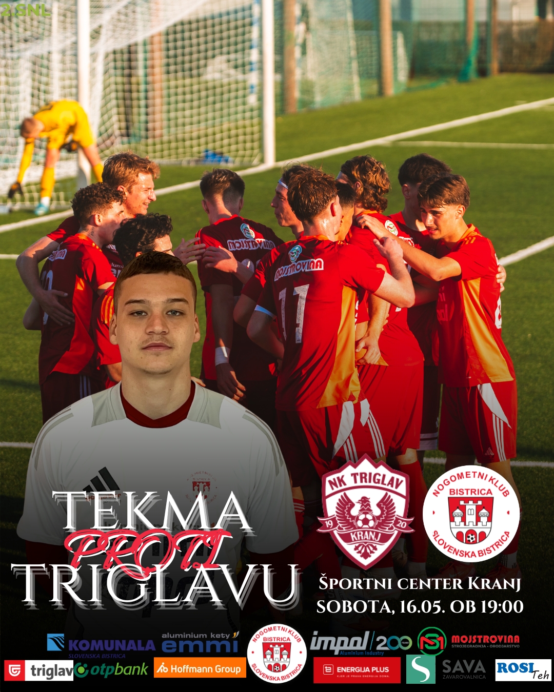 TEŽKO GOSTOVANJE V KRANJU: BISTRIČANE ČAKA OBRAČUN S TRIGLAVOM