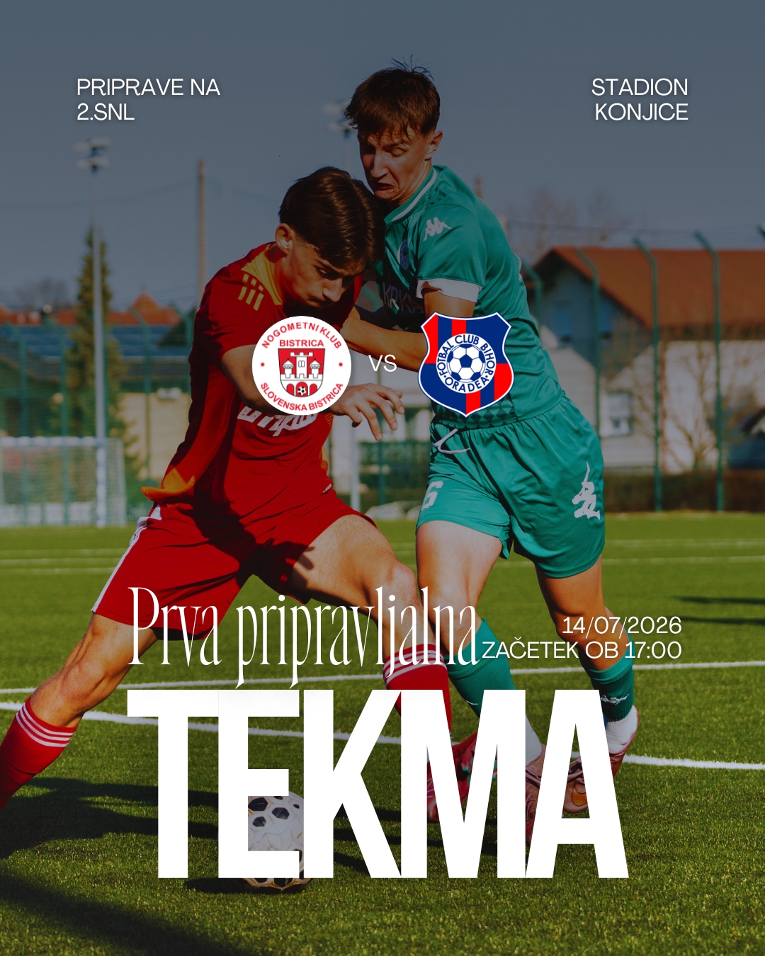 Prva pripravljalna tekma v sklopu priprav na novo sezono