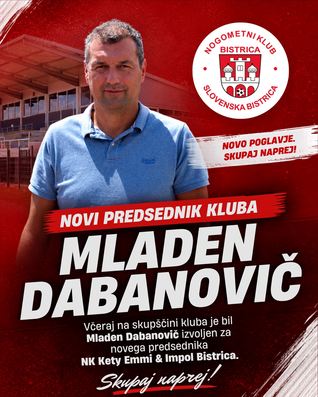 Mladen Dabanovič novi predsednik NK Bistrica