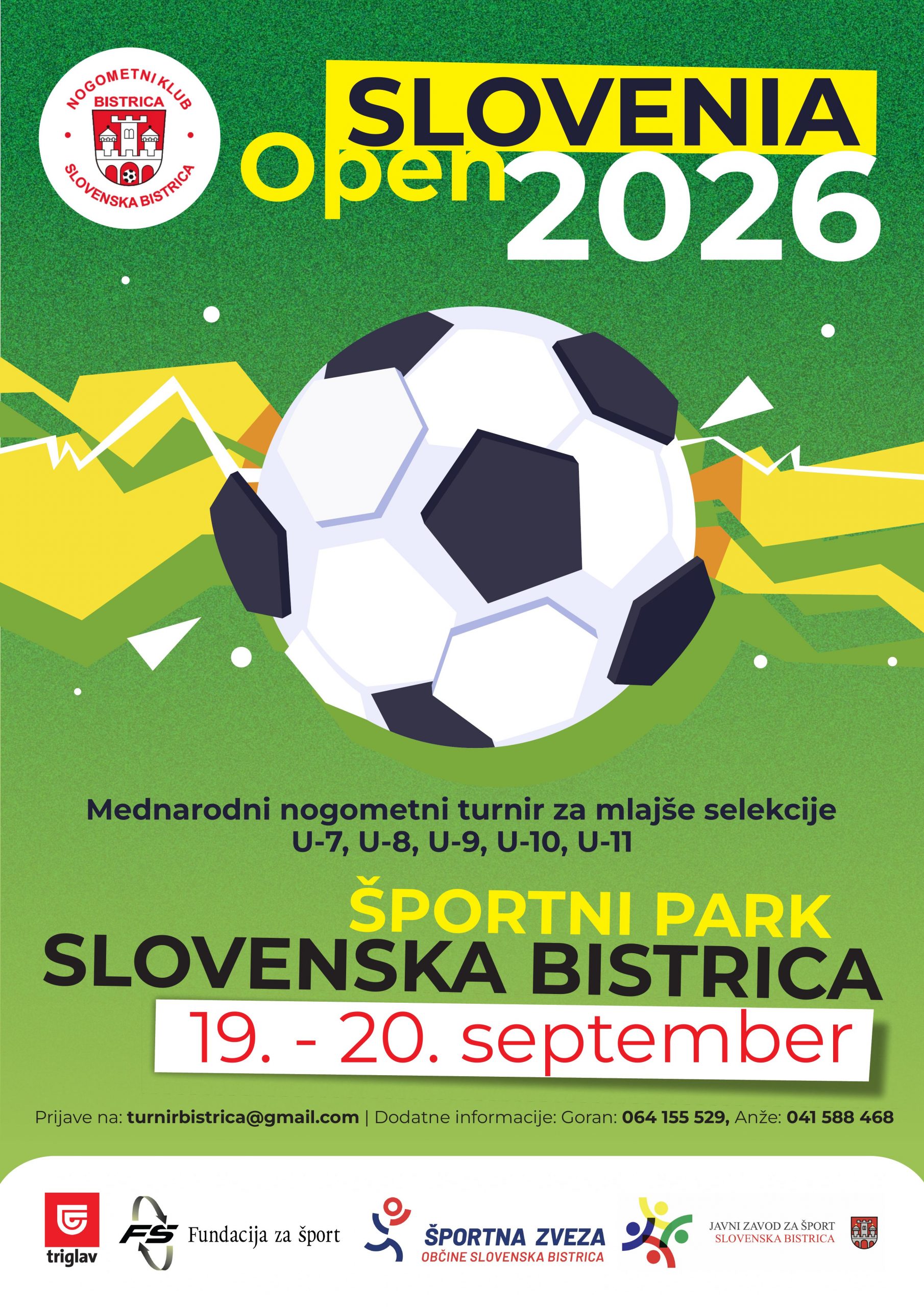 Slovenska Bistrica bo septembra gostila mlade nogometne upe